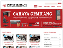 Tablet Screenshot of cahayagemilangfurniture.com